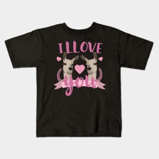 I Llove you Llamas Kids T-Shirt